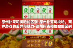 德州扑克和梭哈的区别-德州扑克与梭哈，两种游戏的差异与魅力-德州扑克和梭哈的区别