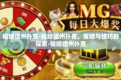 梭哈德州扑克-梭哈德州扑克，策略与技巧的探索-梭哈德州扑克