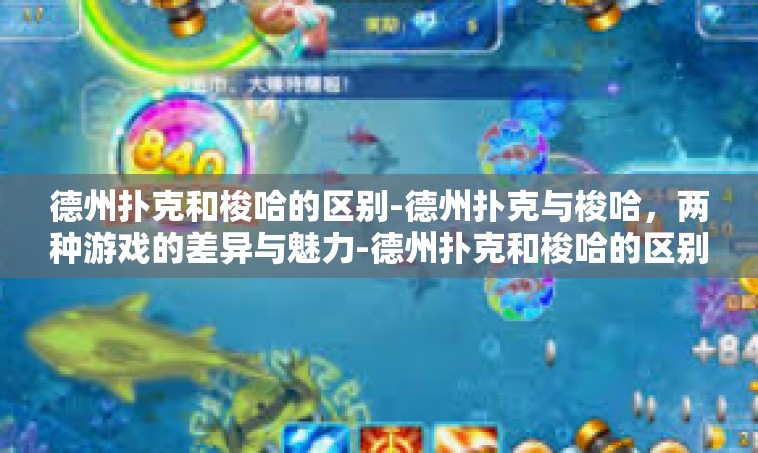 德州扑克和梭哈的区别-德州扑克与梭哈，两种游戏的差异与魅力-德州扑克和梭哈的区别