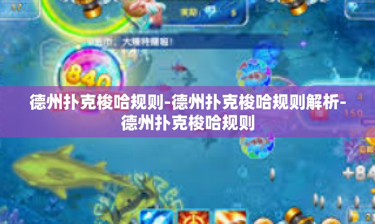 德州扑克梭哈规则-德州扑克梭哈规则解析-德州扑克梭哈规则